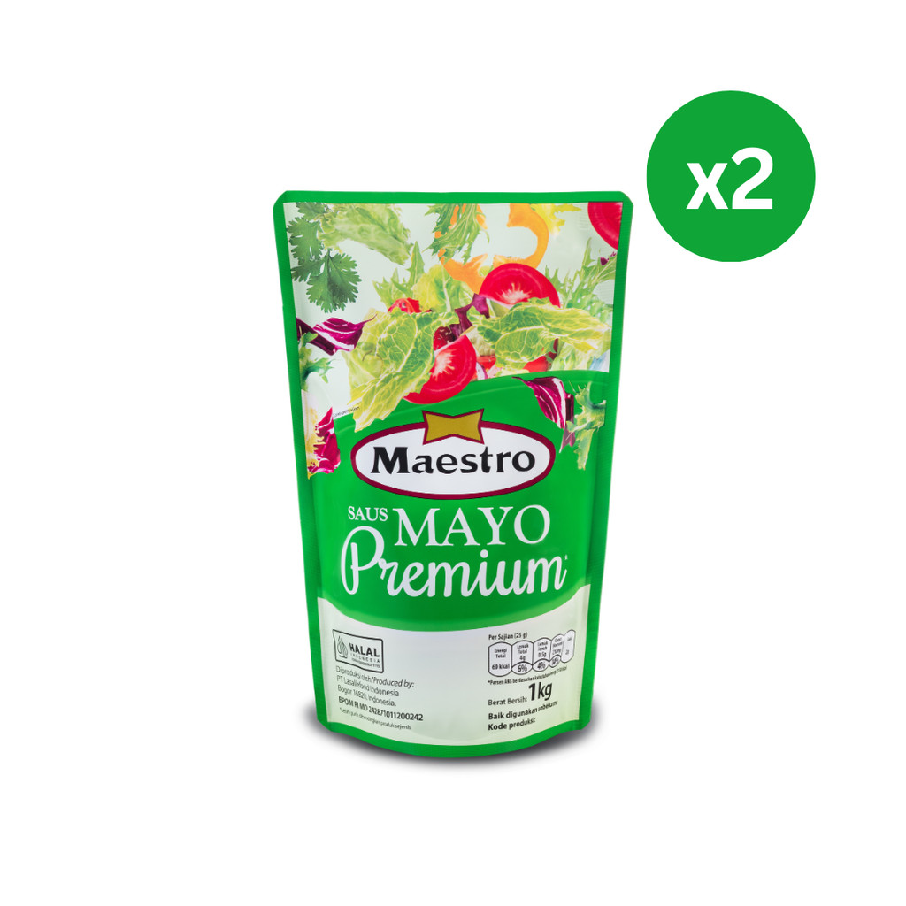 

Maestro Light Mayonnaise 2 x 1 kg