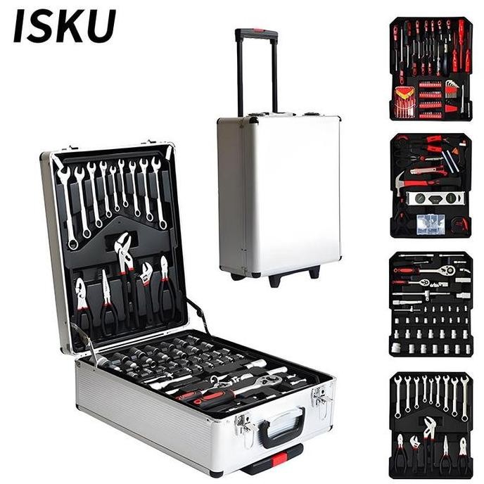 INSTAN ISKUTOOL KIT 187 PCS PERKAKAS BENGKEL TOOL SET/KOPER SET PERKAKAS BENGKEL/ALAT BENGKEL PERKAK