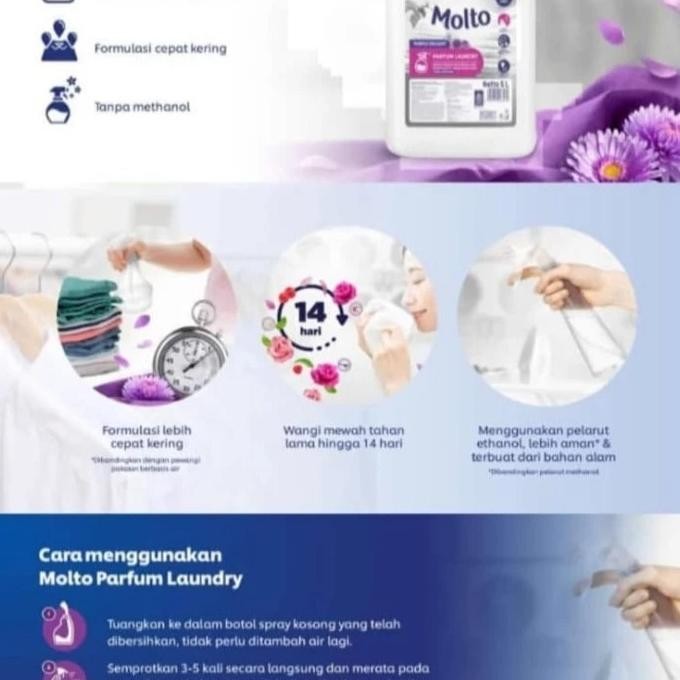 Ready Stock Molto Parfum Laundry 5Liter