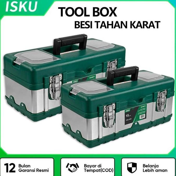 INSTAN ISKU TOOL BAG BESAR 18 INCH TOOL BOX 17 INCH 19 INCH KOTAK PERKAKAS LARIS