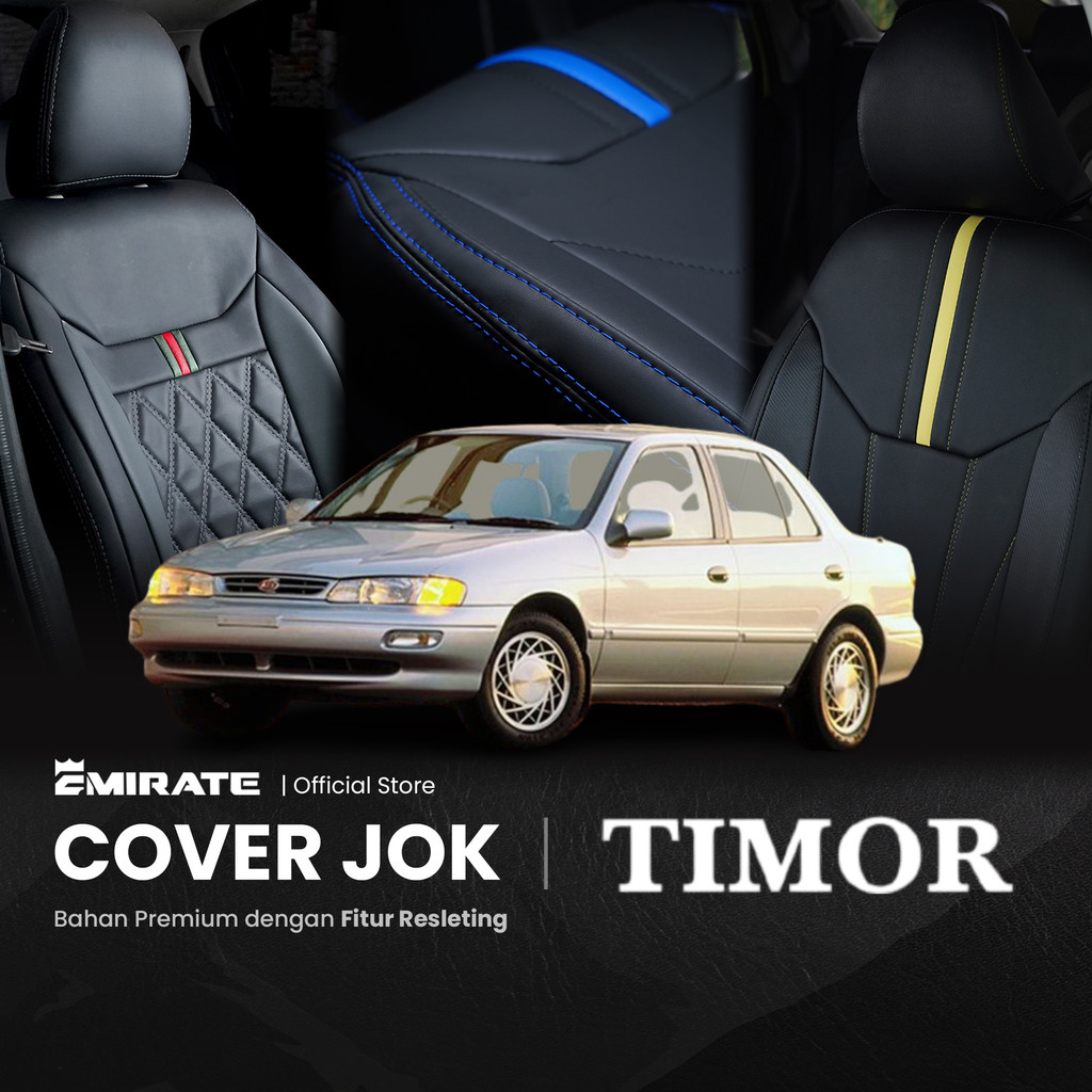 Sarung Jok Mobil Timor dengan Resleting  / Cover Jok Mobil Timor Fullset by Emirate Seat Cover