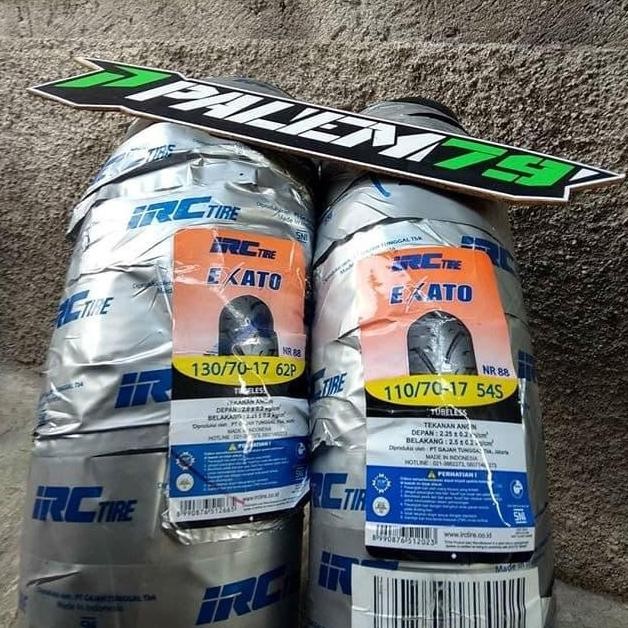 Ready  Ban Supermoto IRC Exato 17 - 110 & 130 KLX 150 Dtracker Depan Belakang