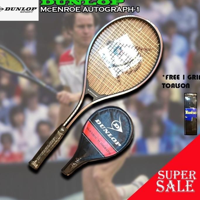 Promo Raket Tenis Tennis Dunlop McEnroe Autograph Mid-Size ORIGINAL COD