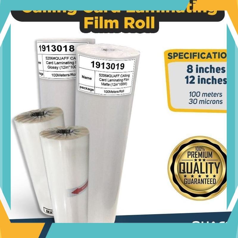 

Cuci Gudang Plastik Laminating Panas Roll QUAFF 30mic 32cm x 100m (Matte & Glossy) - Untuk Mesin Laminasi Panas ZDU-65