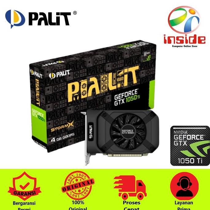 BEBAS ONGKIR - VGA PALIT StormX Geforce GTX 1050 Ti 4GB 128bit GDDR5_Directx12