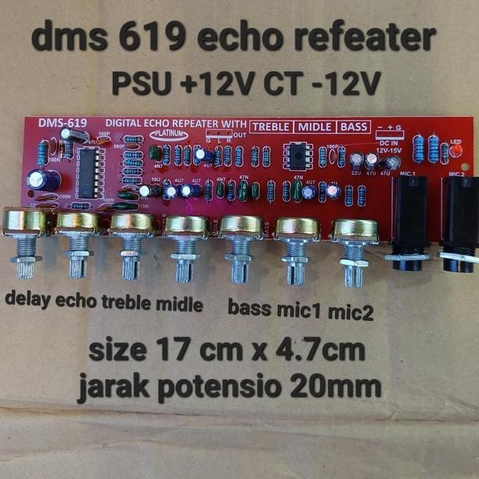 DIGITAL ECHO REPEATER WITH TONE CONTROL MIC KONTROL DMS 616 DMS616