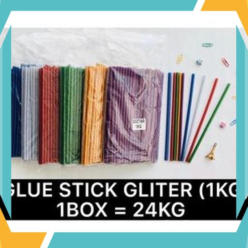 

Terbaik [1 KG] Refill Lem Tembak Lilin GLITER / Isi Ulang Glue Stick Glue Gun 24,7 cm Glitter Warna-Warni HDW-42