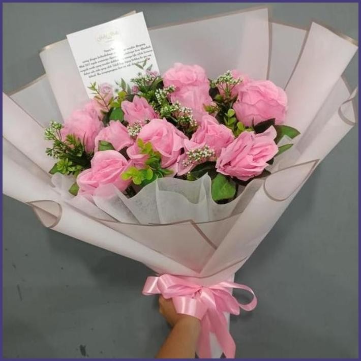 READY BUKET BUNGA PLASTIK BUKET ARTIFICIAL BUNGA PLASTIK BUKET MAWAR PLASTIK STOCK TERBARU