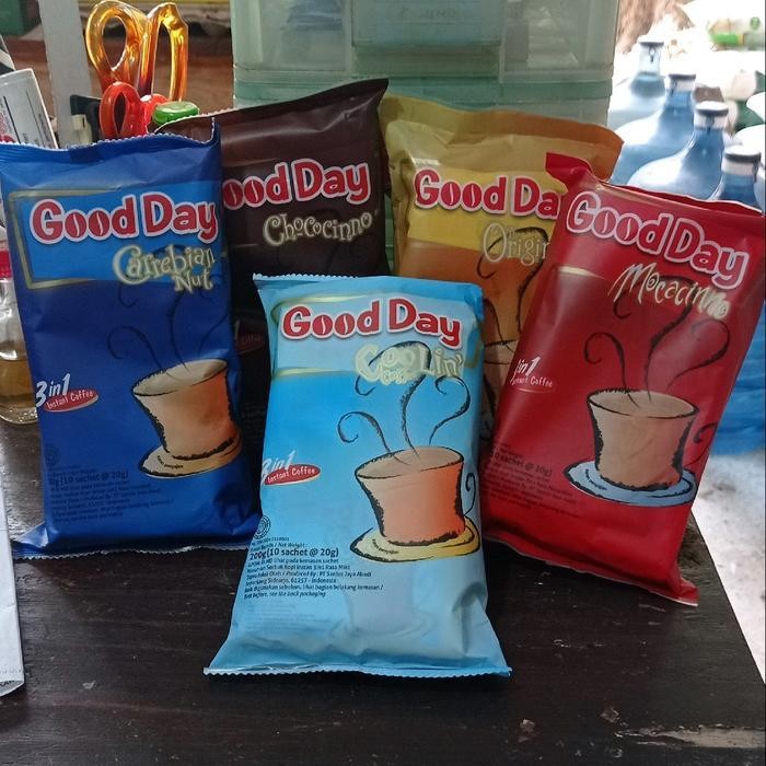 

DD Good Day kopi instan 3 in 1 renceng 20gr all varian Coffee