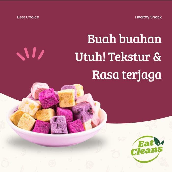 

DD Eat Cleans Yoghurt Dried Snack Kering Yogurt Cubes Camilan Sehat & Praktis Rasa Creamy & Renyah Tanpa Bahan Pengawet & Pewarna Buatan