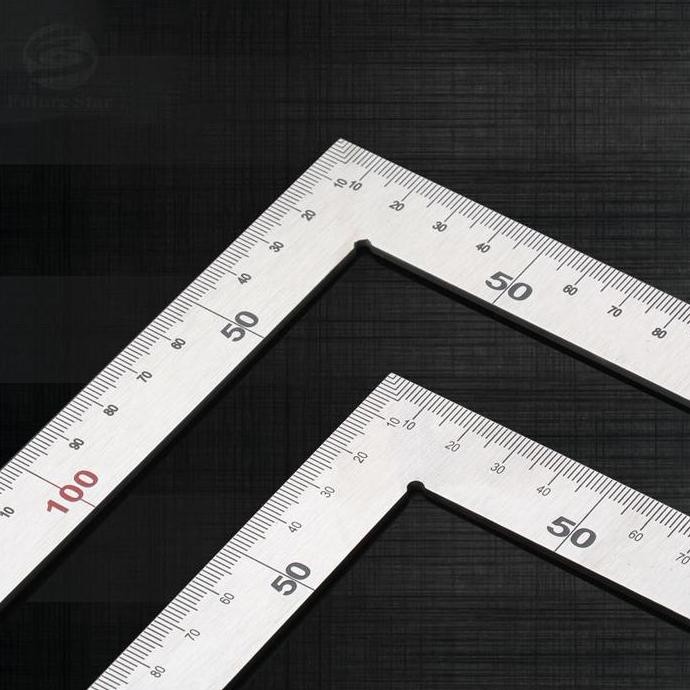 

Penggaris Siku Stainless Steel 50x25cm/30 x 15cm L Shaped Ruler Carpenters 90 Degree Square Framing Measuring Tool For Carpenter Engineer