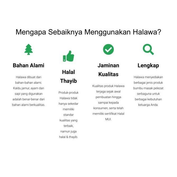 

HALAWA Bumbu Masak Probiotik Rasa Ayam/ Sapi isi 24 Sachet 12 gram