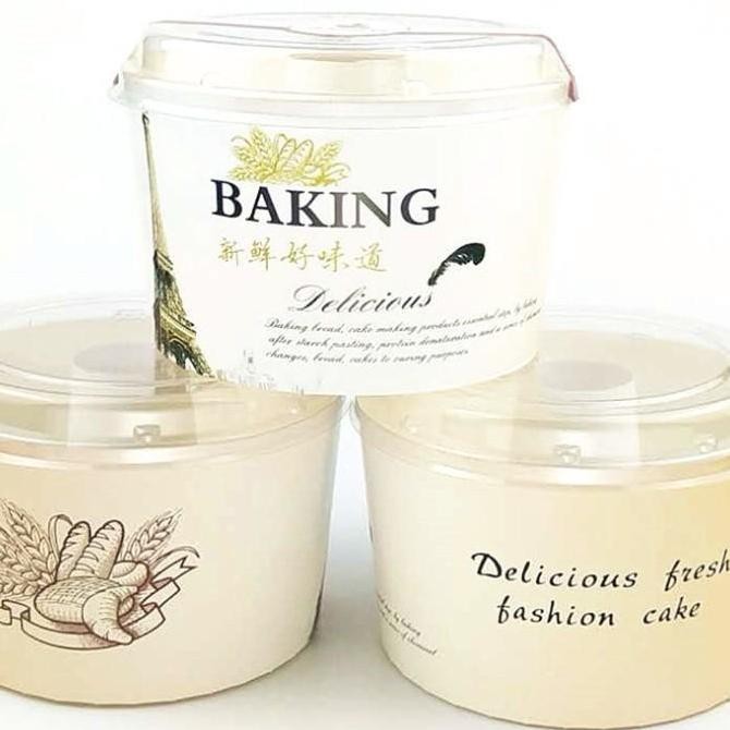 10pcs paper cup chiffon loyang chiffon kertas cup case chiffon tutup