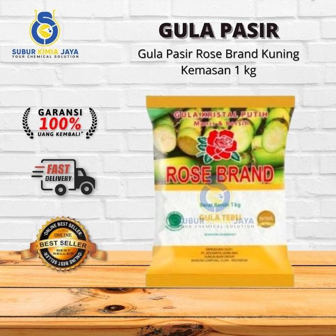 Gula Pasir Rose Brand Kuning Rose Brand 1 kg