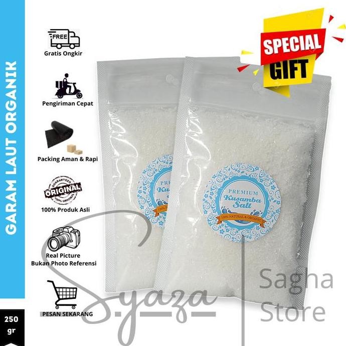 

Garam Kusamba Sagha 250 Gr / Garam Organik Higienis Tanpa Bahan Kimia