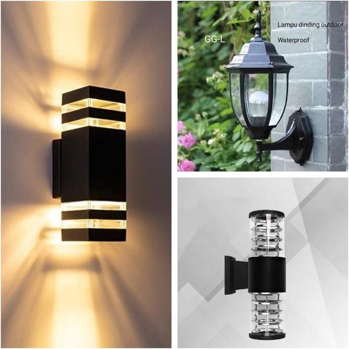 Lampu dinding outdoor/Lampu hias/Lampu taman/Lampu tempel