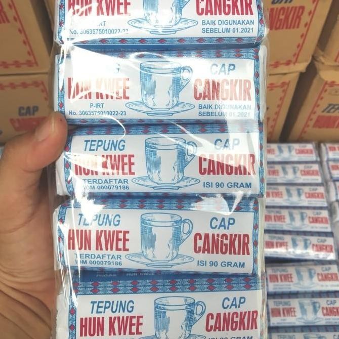 

Tepung Hunkwee Cap Cangkir 10 pak x90 gram