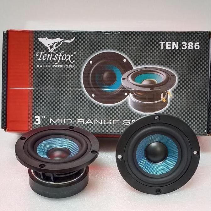 TERBARU Midrange Tensfox Ten 386 New 3 inch Midrange U.S.A