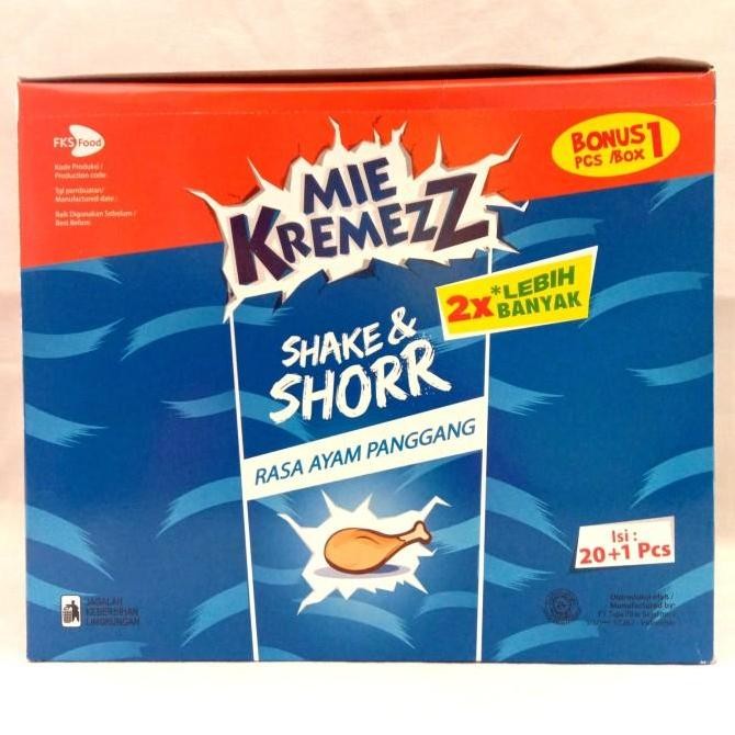 

MIE KREMEZZ Shake & Shorr Rasa Ayam Panggang 16gr Isi 20+1 pcs