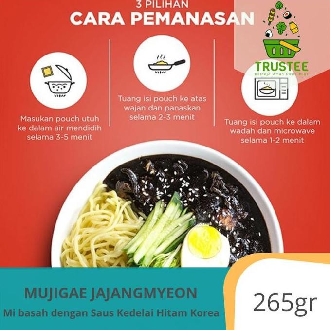 

Mujigae Jajangmyeon / Mie Saus Kedelai Hitam Korea Instan Halal 265gr