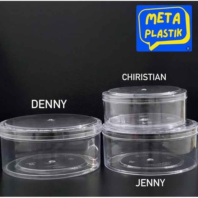 Stoples Bulat 500Gr Denny / Stoples Kue Kering / Stoples Kue / Toples