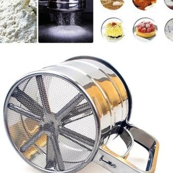 Ayak Ayakan Tepung Bahan Stainless Steel Dengan Gagang