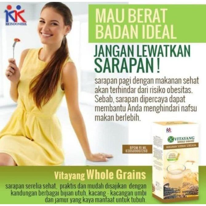 

Vitayang Whole Grains Sereal diet pengganti makan 1 box 15 sachet