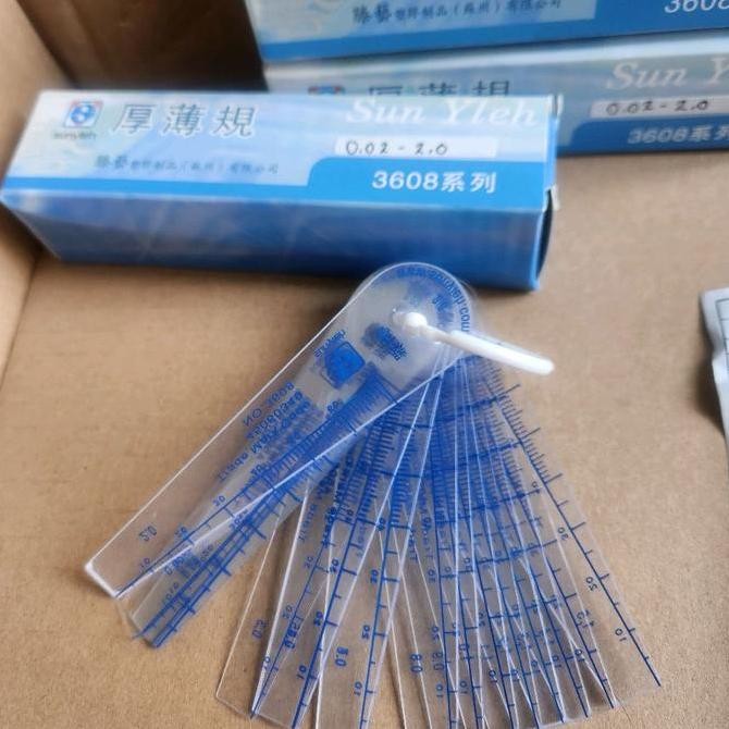 

Feeler Gauge Plastic 0,02-2mm (23 lembar) Sun Yleh