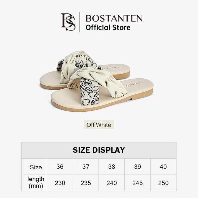 

[New Arrival] Bostanten Sandal Wanita Flat Sandal Teplek Anti Slip Wanita Kekinian NS