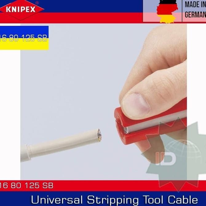 Pengupas Kabel 16 80 125 Knipex Universal Stripping Tool Cable