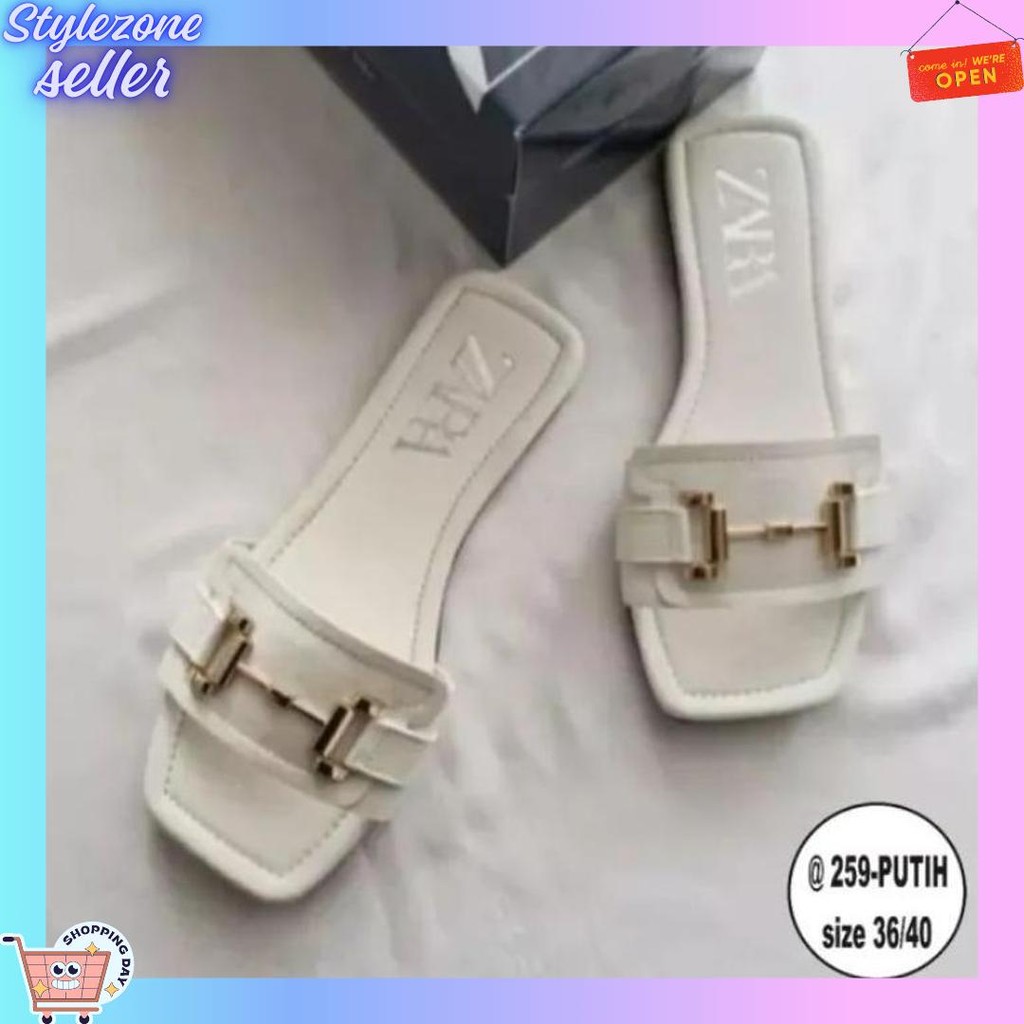 Sandal Zara Sandal Teplek Sandal Terbaru Variasi New