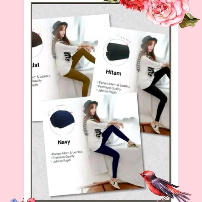 Db15 >> Legging Kaos Wanita Dewasa Tebal 3Pcs - Fit Hitam Celana High Lejing Wanita Tebal, Size Stan
