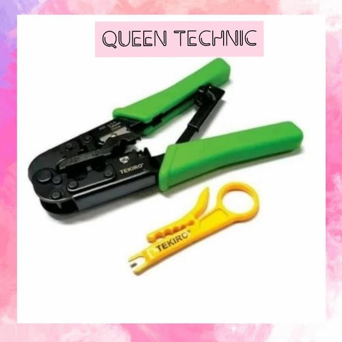 TANG CRIMPING / TANG KRIMPING RJ45 & RJ 11 3 IN 1 TEKIRO JAPAN