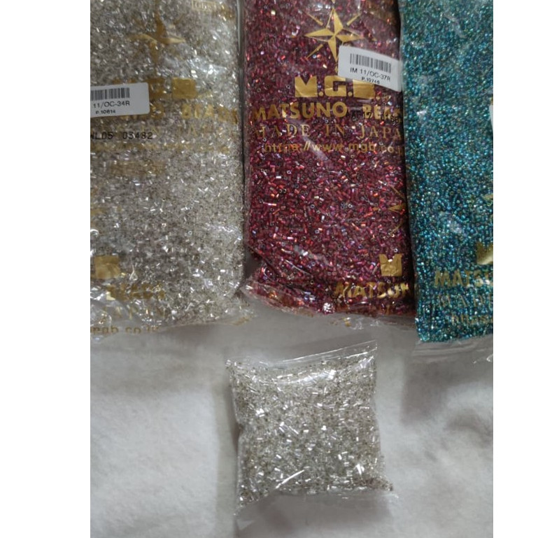 (1/2 ONS) PAYET JEPANG MGB KODE 34 34R 37R - PAYET JEPANG MGB SILVER PERAK PUTIH PELANGI DAN MERAH