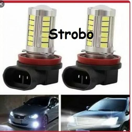 Dop Foglamp H11 Bisa Blitz / Kedip Superwhite Jazz,Yaris,Odyssey,Accord,Crz 1 Pasang H11 Kedip 33