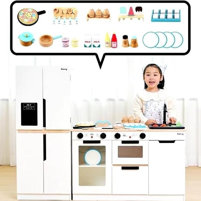 Water Kitchen Set Mainan/Wooden Kitchen Mainan/Mainan Kayu Masak Masakan/Mainan Edukasi Anak