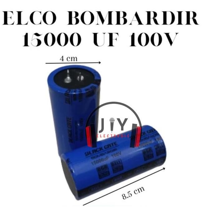 TERMURAH - Elco 15000uf 100v Bombardir Original / Kapasitor 15000uf 100v (2 pcs)