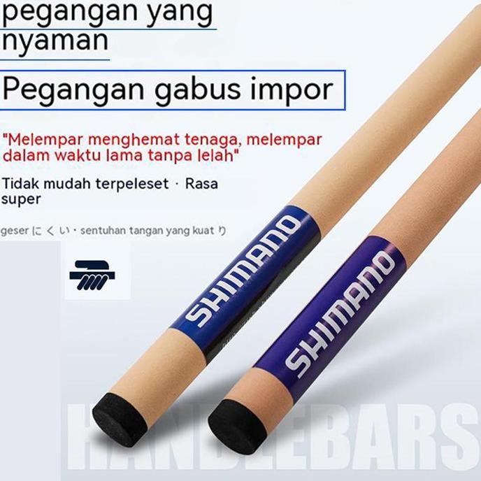 SHIMANO Fishing rod set joran pancing 1 Set Fishing Rod Spinning Reel Fishing Reel Joran 180-300cM J