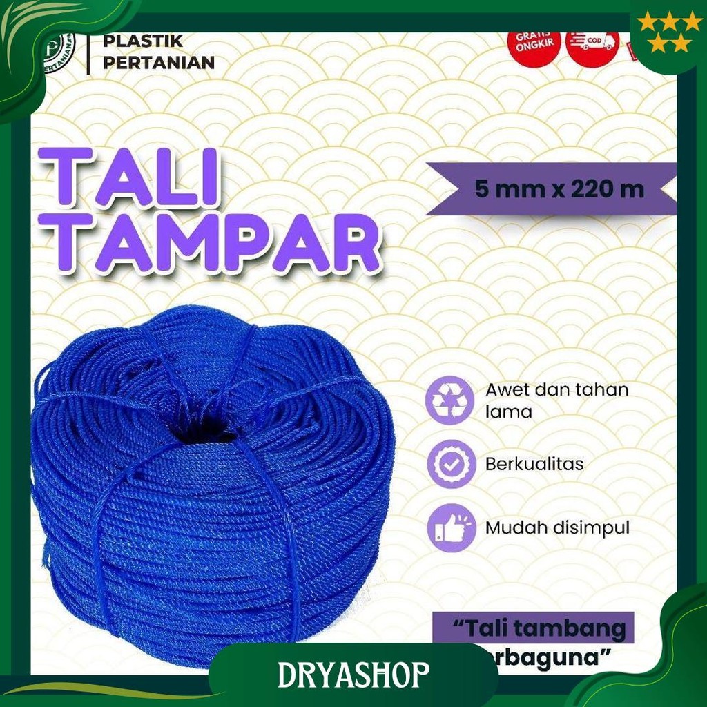 

Tali Tampar Ukuran 5 Mm Panjang 220 Meter Gratis Ongkir