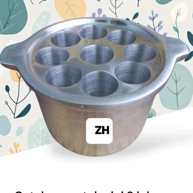 Sostel Mini Wajan Cetakan Sosis Telur 9 Lubang Ukuran 13,5 Cm Tinggi 9 Cm Alat Masak Praktis Kitchen