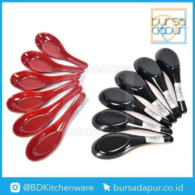 Golden Dragon Melamin Red Black Sendok Bebek 14 cm