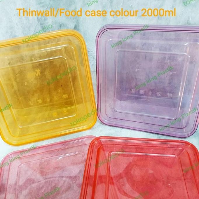 Thinwall/food display/food container colour 2000ml warna warni