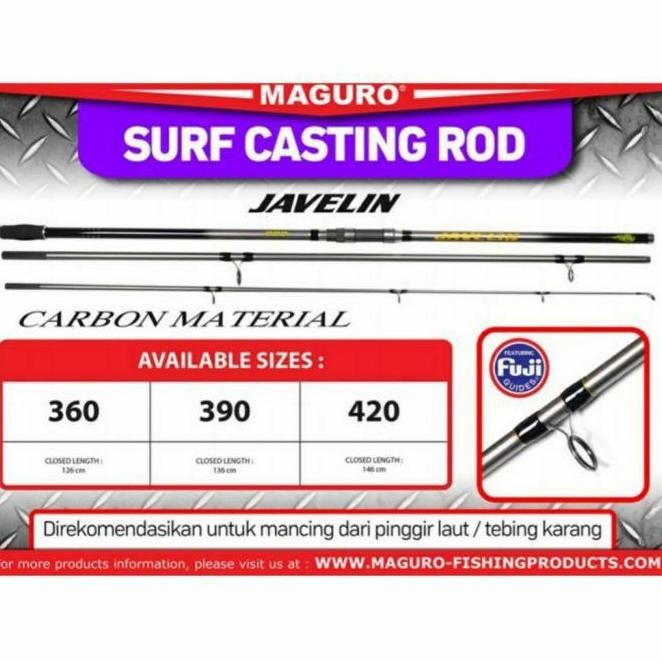 Joran Spinning Surf Maguro Javelin Sambung 3 (360/390)