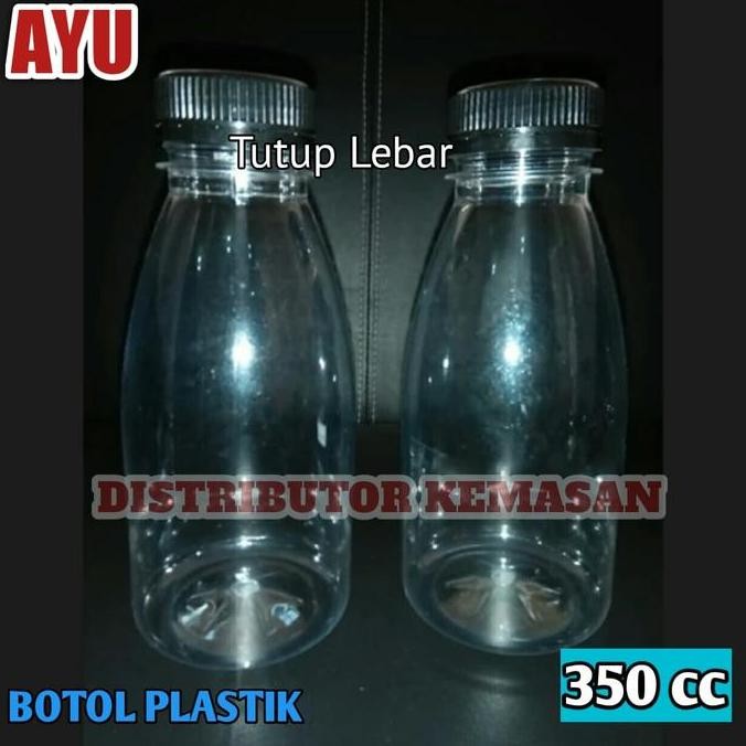 BOTOL AYU 350ML PLASTIK PET TEBAL KEMASAN MINUMAN PUDOT JUS SUSU MADU