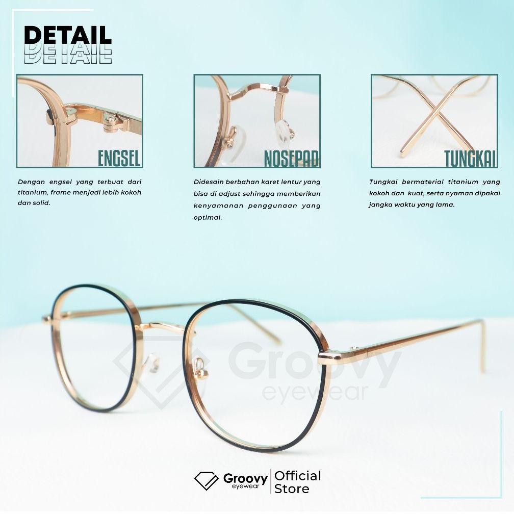 Original Groovy Eyewear - Kacamata Violence Khusus Normal Blueray/Bluelight Pabrik -98