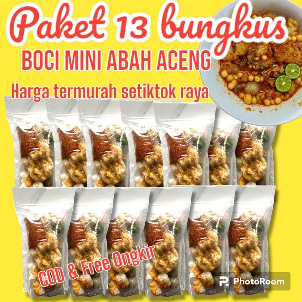 

TERMURAH 13 Bungkus Baso Aci Polos Abah Aceng Isi Lengkap Siap kirim