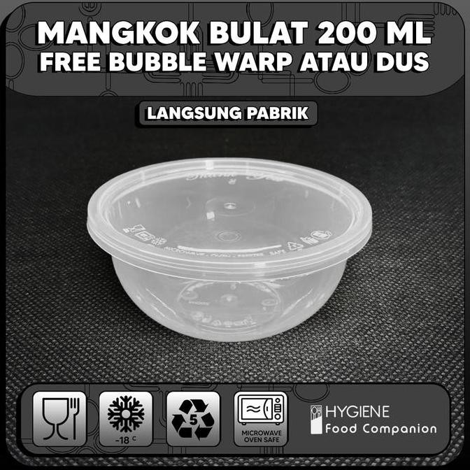 Cup puding 200ml / Cup plastik / Food container 200 ml GROSIR
