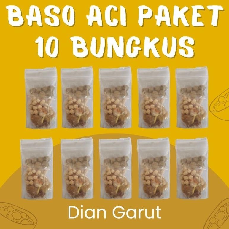 

READY STOK Baso Aci Paket 10 Bungkus Banyak Varian Isi dan Sambal Siap kirim