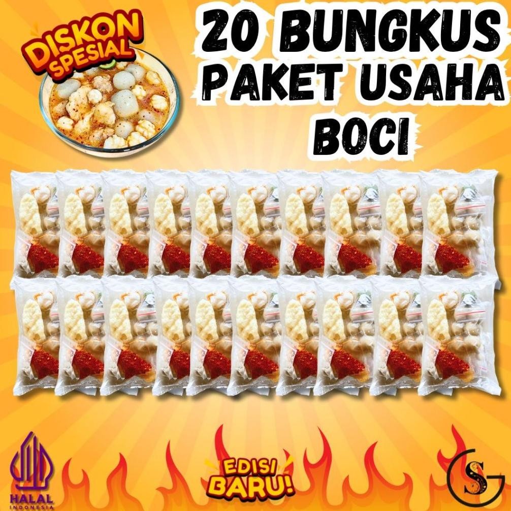 

TERMURAH PAKET 20 BUNGKUS BASO ACI PAKET USAHA KEMASAN BARU Lebih tahan lama Siap kirim
