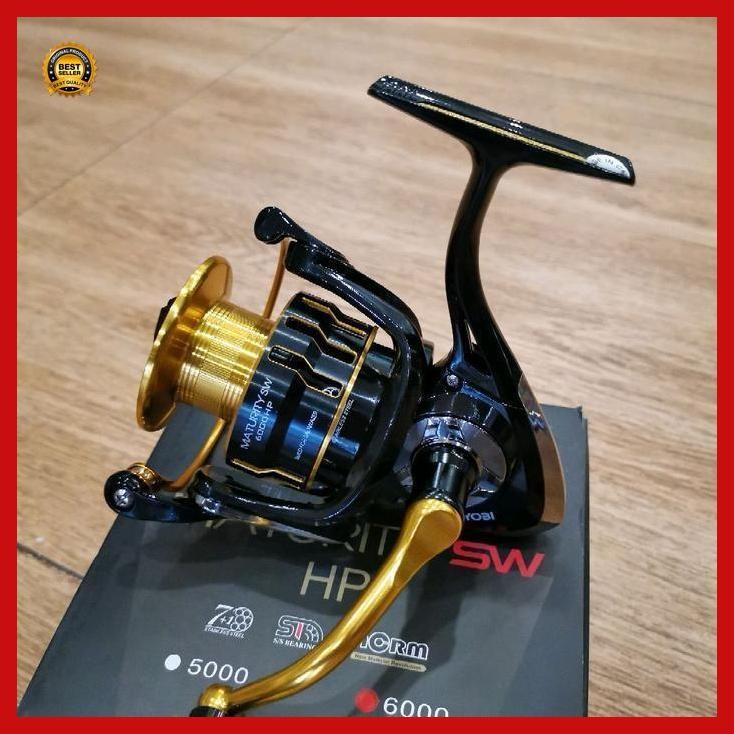 Cod - Reel Ryobi Maturity Sw Hp 1000 2000 3000 4000 5000 6000 8000 Gold Power Handle Katrol Metal Be